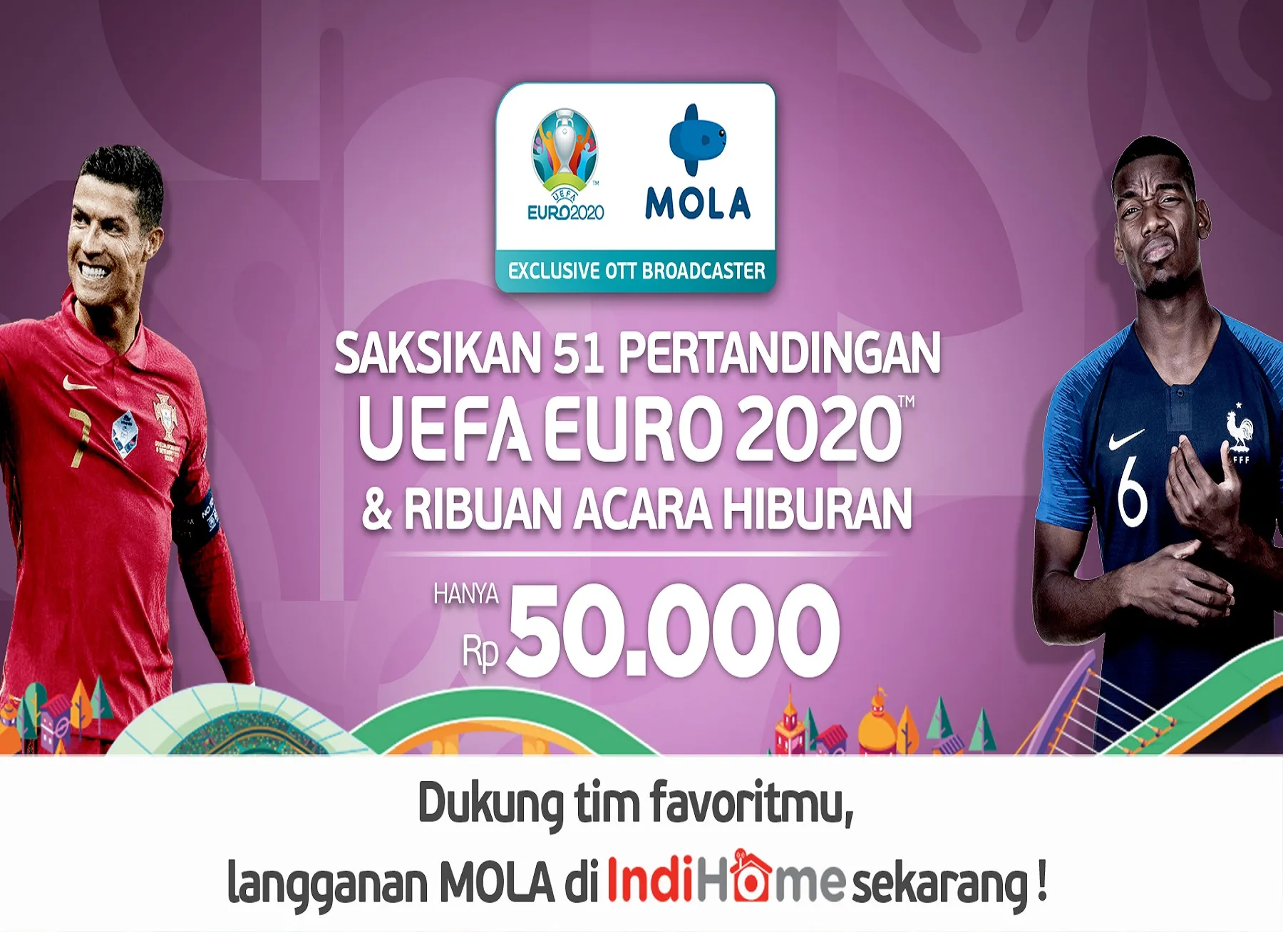 Serunya UEFA EURO 2020™ di MOLA, Kini Tersedia di IndiHome TV!